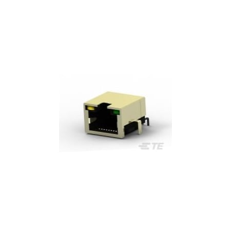 Te Connectivity RJ45 w/ LED  Tab Up  Offset  DIP  H=9.45 2041411-1